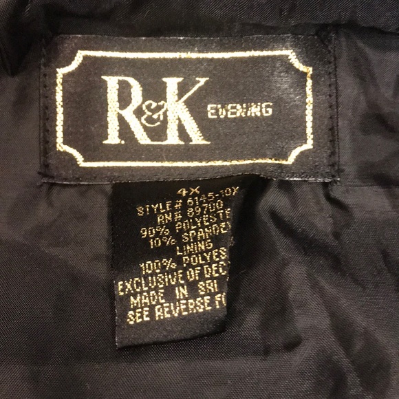R&K evening jacket size 4X - Picture 9 of 12